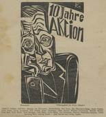 Conrad Felixmüller, Grete Rühle, Georg Tappert. Die Aktion, vol. 11, no. 7/8. February 19, 1921
