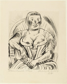 Paul Kleinschmidt. Woman in Armchair (Frau im Sessel). 1922