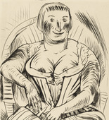 Paul Kleinschmidt. Woman in Armchair (Frau im Sessel). 1922