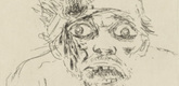 Otto Dix. Wounded Man Fleeing (Battle of the Somme, 1916) [Fliehender Verwundeter (Sommeschlacht 1916)] from The War (Der Krieg). (1924)