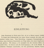 Vasily Kandinsky. Vignette next to 'Introduction" (Vignette bei "Einleitung") (headpiece, page 3) from Über das Geistige in der Kunst (Concerning the Spiritual in Art). 1911