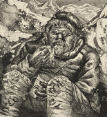 Otto Dix. Mealtime in the Trench (Loretto Heights) [Mahlzeit in der Sappe (Lorettohöhe)]  from The War (Der Krieg). (1924)