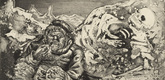Otto Dix. Mealtime in the Trench (Loretto Heights) [Mahlzeit in der Sappe (Lorettohöhe)]  from The War (Der Krieg). (1924)