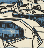 Karl Schmidt-Rottluff. Dunes and Pier (Dünen und Mole). (1917), published 1923