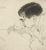 Emil Orlik. Pascin, Drawing (Pascin, zeichnend). (1911)