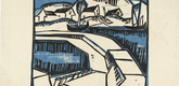 Karl Schmidt-Rottluff. Dunes and Pier (Dünen und Mole). (1917), published 1923