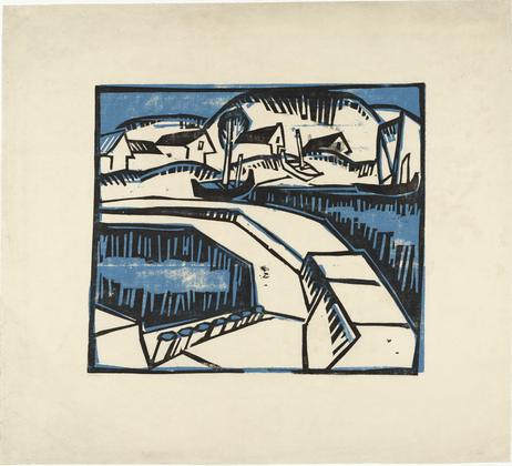 Karl Schmidt-Rottluff. Dunes and Pier (Dünen und Mole). (1917), published 1923
