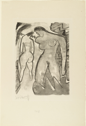 Karl Schmidt-Rottluff. In the Bushes (Am Gebüsch). (1914)