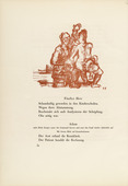 Oskar Kokoschka. Anima With the Contortionist (Anima mit Kautschukmann) (in-text plate, page 52) from Hiob (Job). 1917 (executed 1916/17)
