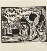 Max Pechstein. Noon (Mittag) from the portfolio A Village (Ein Dorf). 1919
