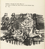 Oskar Kokoschka. End: Anima and Job (Finis: Anima und Hiob) (tailpiece, page 55) from Hiob (Job). 1917 (executed 1916/17)