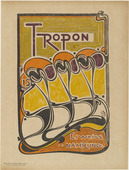 Henry Clemens van de Velde. Tropon Poster (Plakat: Tropon) (plate, facing page 62) from the periodical Pan, vol. IV, no. 1 (Apr-May-Jun 1898). (1897, printed 1898)