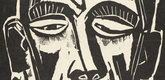 Max Pechstein. Head of a Sailor (Fisherman's Head) (Kopf eines Seemannes [Fischerkopf]) from the portfolio Dedicated to Arno Holz on his 60th Birthday by German Artists (Arno Holz zum sechzigsten Geburtstage, gewidmet von deutschen Künstlern). 1922