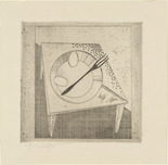 Georg Muche. On the Table (Auf dem Tisch) from Masters' Portfolio of the Staatliches Bauhaus (Meistermappe des Staatlichen Bauhauses). (1923)