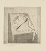 Georg Muche. On the Table (Auf dem Tisch) from Masters' Portfolio of the Staatliches Bauhaus (Meistermappe des Staatlichen Bauhauses). (1923)