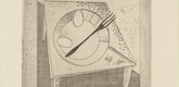 Georg Muche. On the Table (Auf dem Tisch) from Masters' Portfolio of the Staatliches Bauhaus (Meistermappe des Staatlichen Bauhauses). (1923)