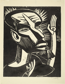 Karl Schmidt-Rottluff. Saint Francis (Der heilige Franziskus). (1919)