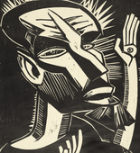 Karl Schmidt-Rottluff. Saint Francis (Der heilige Franziskus). (1919)