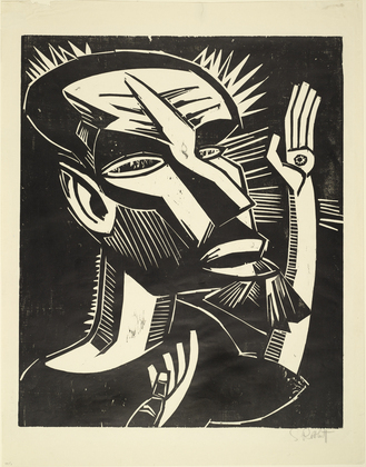 Karl Schmidt-Rottluff. Saint Francis (Der heilige Franziskus). (1919)