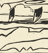 Karl Schmidt-Rottluff. Boats on the Sea  (Boote auf See). (1913), published 1914