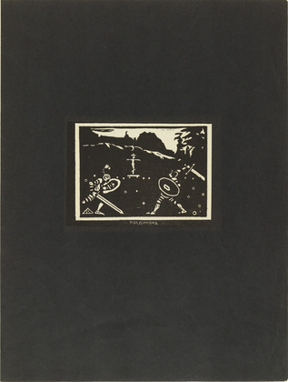 Vasily Kandinsky. Duel (Poedinok) from Verses Without Words (Stichi bez slov). (1903)