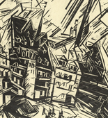 Lyonel Feininger. High Buildings (Hohe Gebäude). 1919