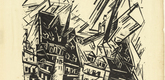 Lyonel Feininger. High Buildings (Hohe Gebäude). 1919