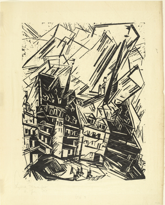 Lyonel Feininger. High Buildings (Hohe Gebäude). 1919