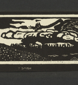 Vasily Kandinsky. The Dragon (Zmej) from Verses Without Words (Stichi bez slov). (1903)