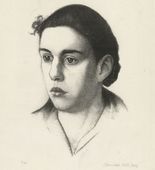 Alexander Kanoldt. Head of a Girl I (Mädchenkopf I). 1927
