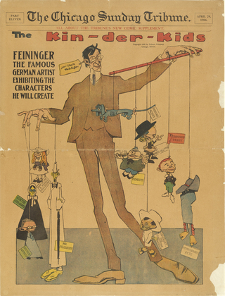 Lyonel Feininger. The Kin-der-Kids from The Chicago Sunday Tribune. April 29 - November 18, 1906