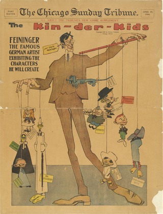 Lyonel Feininger. The Kin-der-Kids from The Chicago Sunday Tribune. April 29, 1906