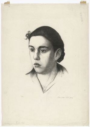 Alexander Kanoldt. Head of a Girl I (Mädchenkopf I). 1927