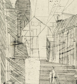 Lyonel Feininger. Tower Gate IV, Neubrandenburg (Tor-Turm IV, Neubrandenburg). 1924