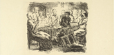 Max Beckmann. The Last Supper (Das Abendmahl) from Six Lithographs to the New Testament (Sechs Lithographien zum Neuen Testament). (1911, published c. 1917)