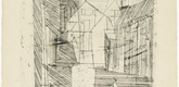 Lyonel Feininger. Tower Gate IV, Neubrandenburg (Tor-Turm IV, Neubrandenburg). 1924