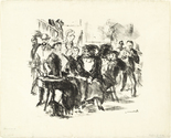 Max Beckmann. The Café Admiral (Admiralscafé). (1911, dated 1912, published c. 1917)