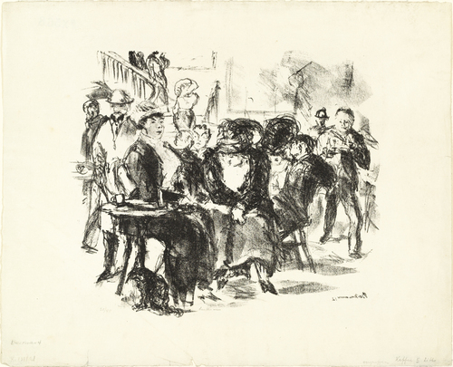 Max Beckmann. The Café Admiral (Admiralscafé). (1911, dated 1912, published c. 1917)