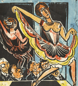 Max Pechstein. Dancer in the Mirror (Tänzerin im Spiegel). (1923)