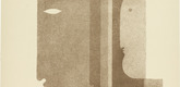 Oskar Schlemmer. Two Profiles to the Left, One to the Right (Zwei Profile nach links, eines nach rechts) from Play on Heads (Spiel mit Köpfen). (c. 1920, published 1923)