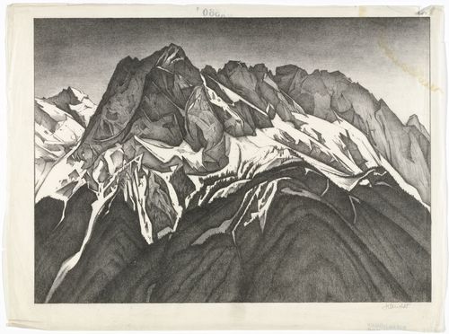 Alexander Kanoldt. Waxenstein Mountains (Waxenstein). (1928)