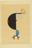 Lothar Schreyer. Colorform 2 (Night) (Farbform 2 [Nacht]) from the portfolio New European Graphics, 1st Portfolio: Masters of the State Bauhaus, Weimar, 1921 (Neue europäische Graphik, 1. Mappe: Meister des Staatlichen Bauhauses in Weimar, 1921). 1921