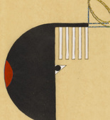 Lothar Schreyer. Colorform 2 (Night) (Farbform 2 [Nacht]) from the portfolio New European Graphics, 1st Portfolio: Masters of the State Bauhaus, Weimar, 1921 (Neue europäische Graphik, 1. Mappe: Meister des Staatlichen Bauhauses in Weimar, 1921). 1921