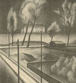 Alexander Kanoldt. Hoarfrost (Rauhreif) from the Third Annual Portfolio 1923 (Dritte Jahresgabe 1923). (1923)