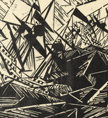 Lyonel Feininger. Hanseatic Ships (Hansaschiffe). 1919