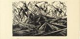 Lyonel Feininger. Hanseatic Ships (Hansaschiffe). 1919