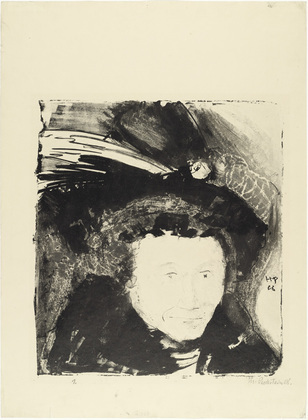 Max Pechstein. Portrait with Hat (Bildnis mit Hut). 1908
