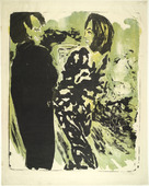 Emil Nolde. Young Couple (Junges Paar). (1913)