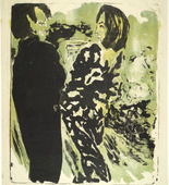 Emil Nolde. Young Couple (Junges Paar). (1913)