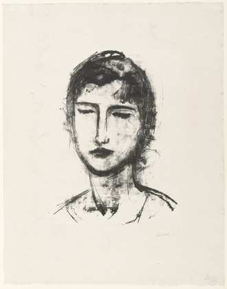 Jussuff Abbo. Head and Shoulders of a Girl (Kopf und Schulter eines Mädchens). unknown